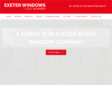 Tablet Screenshot of exeterwindows.co.uk